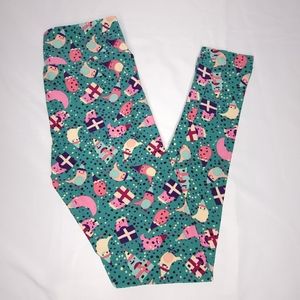 LuLaRoe Leggings Women's One Size 2-10 Party Theme
